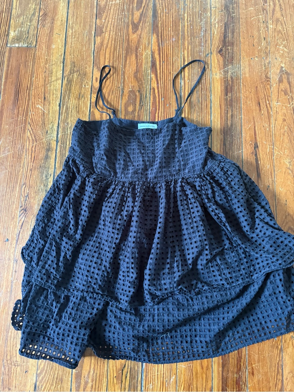 Urban Outfitters Black Top with Label Detail